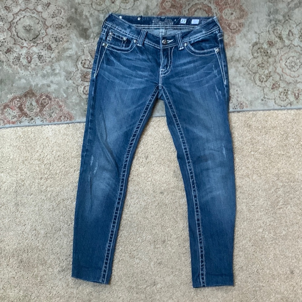 Miss me skinny ankle jean medium dark wash size 27